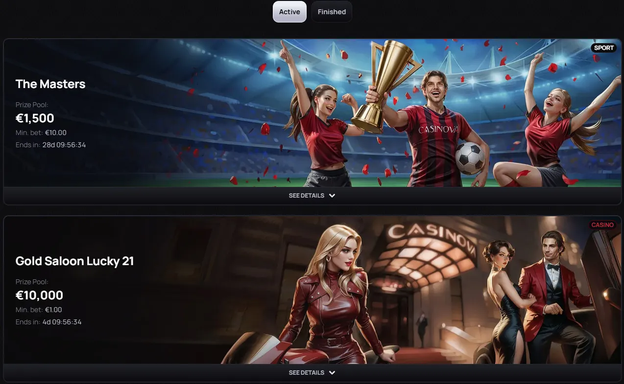 Casinova Casino &mdash; Anmeldung und Kontozugang